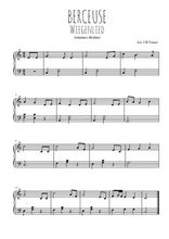 Téléchargez l'arrangement pour piano de la partition de Berceuse, Wiegenlied en PDF